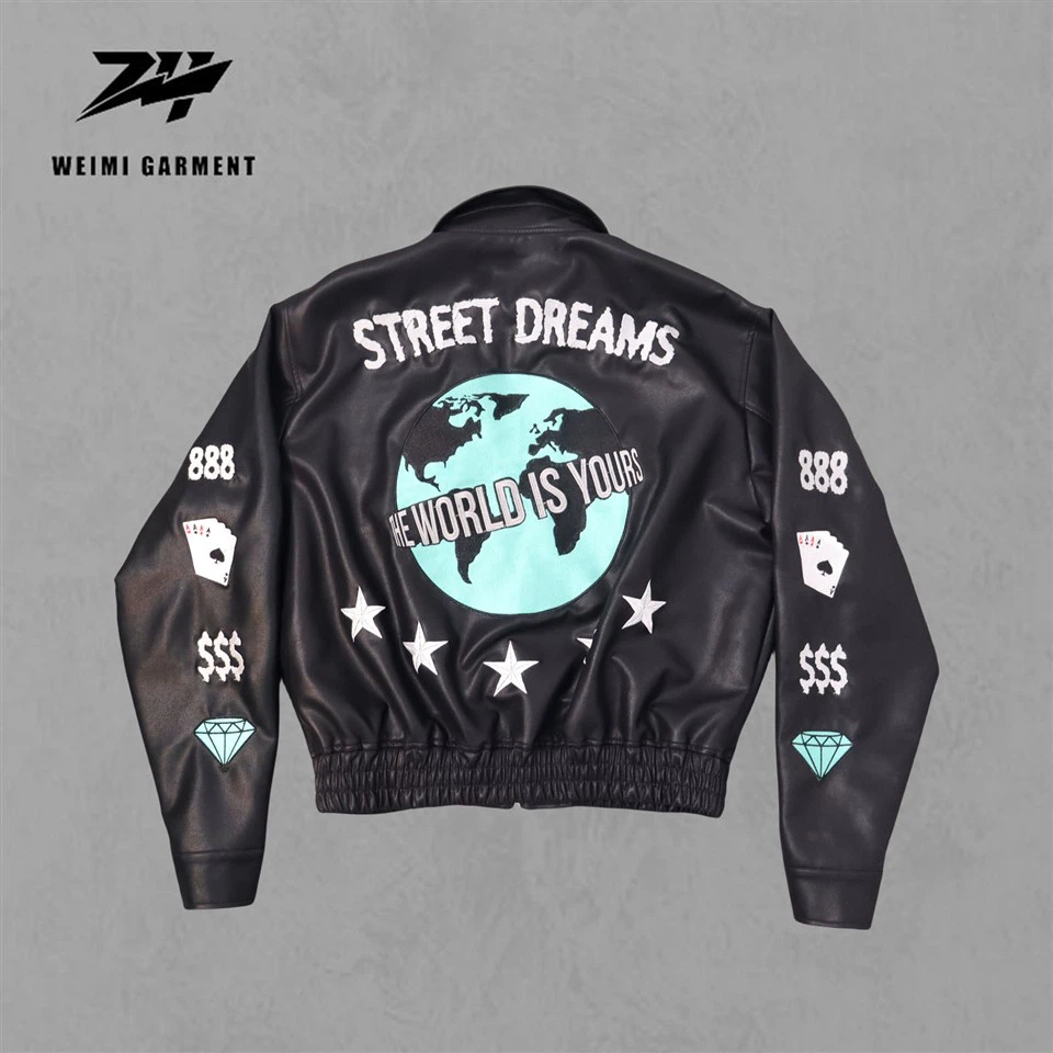 Pu Nwa Jackets Broderie Logo