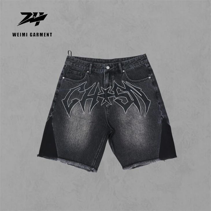 Brode Wholesale Lave Denim bout pantalon